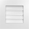 Ekena Millwork Vertical Surface Mount PVC Gable Vent: Functional, w/ 3-1/2"W x 1"P Standard Frame, 18"W x 18"H GVPVE18X1801SF - alternate 1